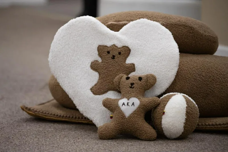 Rankų darbo rinkinys kūdikiui I Teddy karamelinis