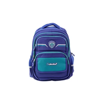Vaikiška mokyklinė kuprinė su dirželiu ant krūtinės Navy Green 20L 38cm