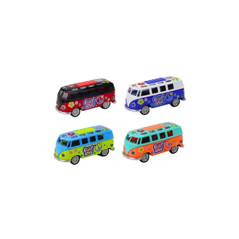 Kemperinis autobusas 1:32 Metaliniai žibintai Garsai Važiuoti atidarant duris · 2