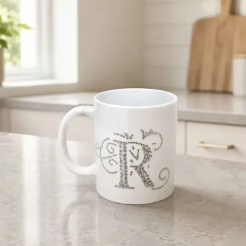 Personalizuotas puodelis su kristalų dekoru R