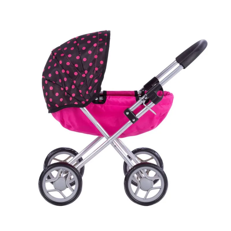Lėlės vežimėlis - 9325 - SUSIE - BLACK AND PINK DREAMS · 2