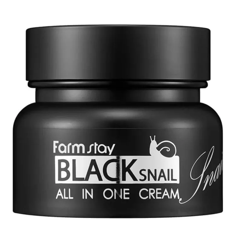 Farmstay Black Snail All In One Cream – veido kremas su sraigių sekretu · 1