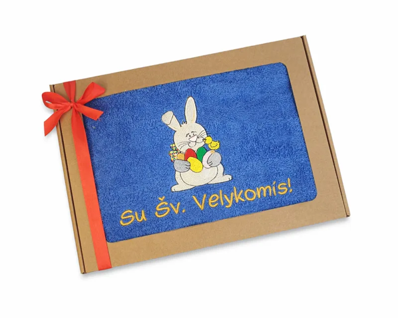 Siuvinėtas rankšluostis „Su Šv.Velykomis“