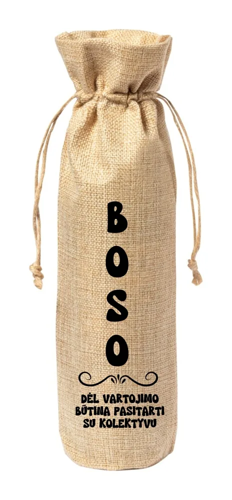 Lininis maišelis buteliui „BOSO“