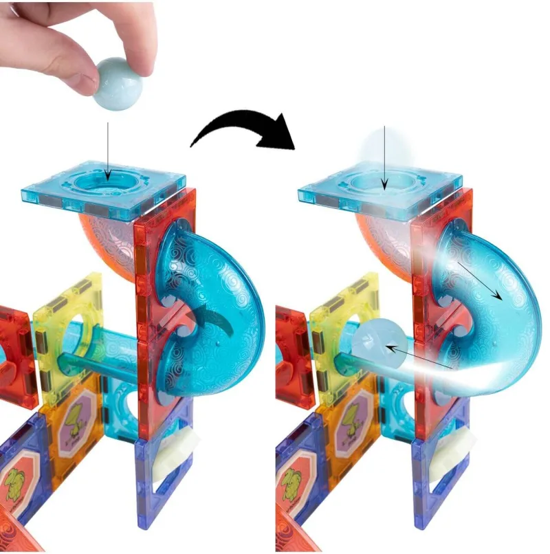 Magnetinis konstruktorius MalPlay, 148 detalės · 2