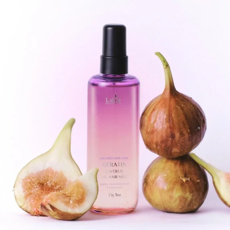 Lador Keratin Layered Oil Hair Mist Fig Tea – drėkinamoji plaukų dulksna su keratinais · 2
