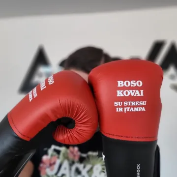Bokso pirštinės „Boso kovai su stresu ir įtampa“