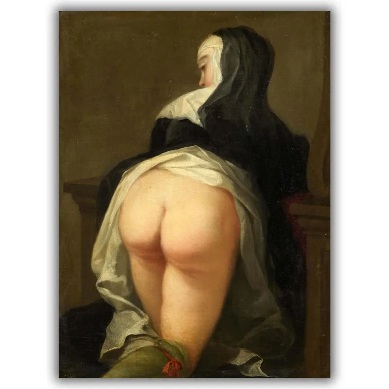Reprodukcija „Klūpanti vienuolė“, Martin van Meytens, (1731)