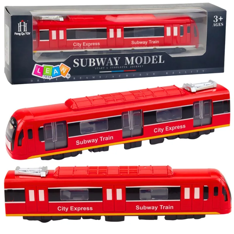 Raudonas City Express metro traukinys · 1