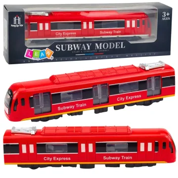 Raudonas City Express metro traukinys
