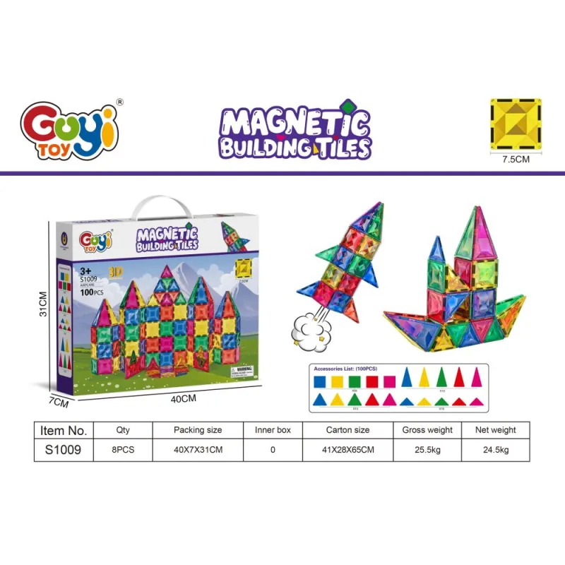 Magnetinis konstruktorius 100 vnt · 1