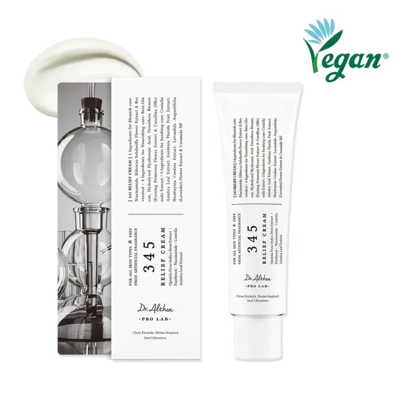 Dr. Althea 345 Relief Cream – šviesinamasis veido kremas · 2