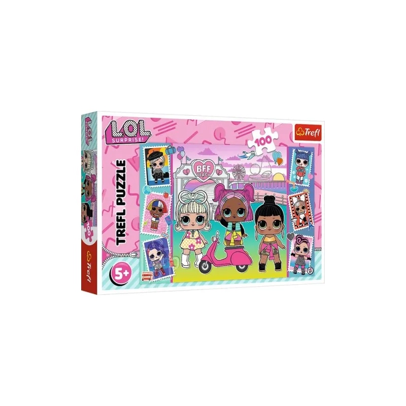 Dėlionė - "100" - LOL Dolls Nuotraukos Trefl 16443 · 1
