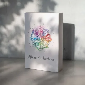 Afirmacijų kortelės „Aš esu. Aš galiu. Aš leidžiu sau“