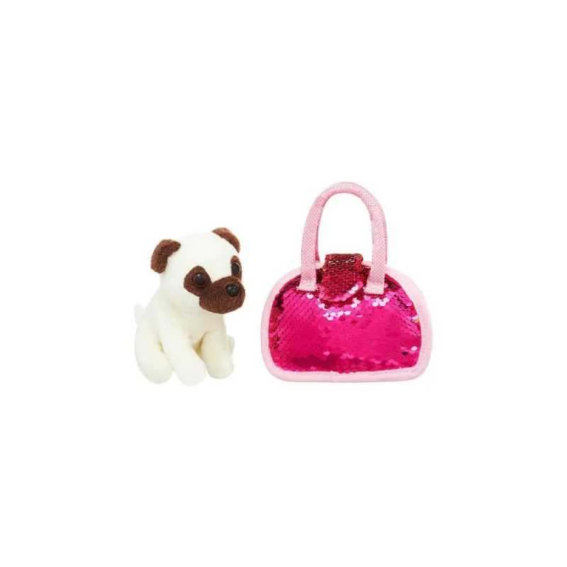 Pliušinis žaislas - 84385 / 43854 - DOGGIE su blizgučiais - dydis 11 cm · 1