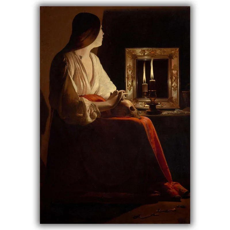 Reprodukcija „Atgailaujanti Magdalena“, Georges de La Tour