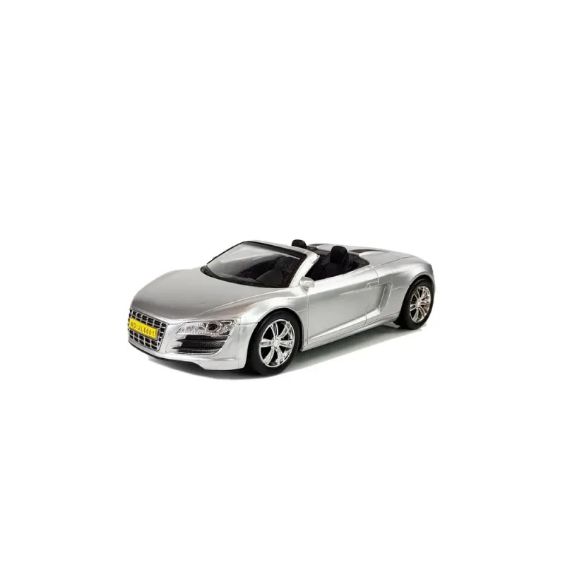 Kabrioletas Pullback automobilis 1:18, sidabrinis · 2