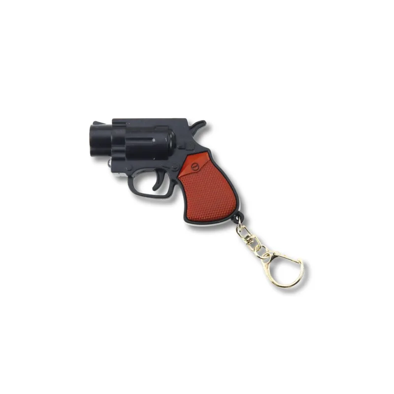 Mini pistoletas Revolveris Raktų pakabukas Gadget Light LED lazeris 6,5 cm · 2