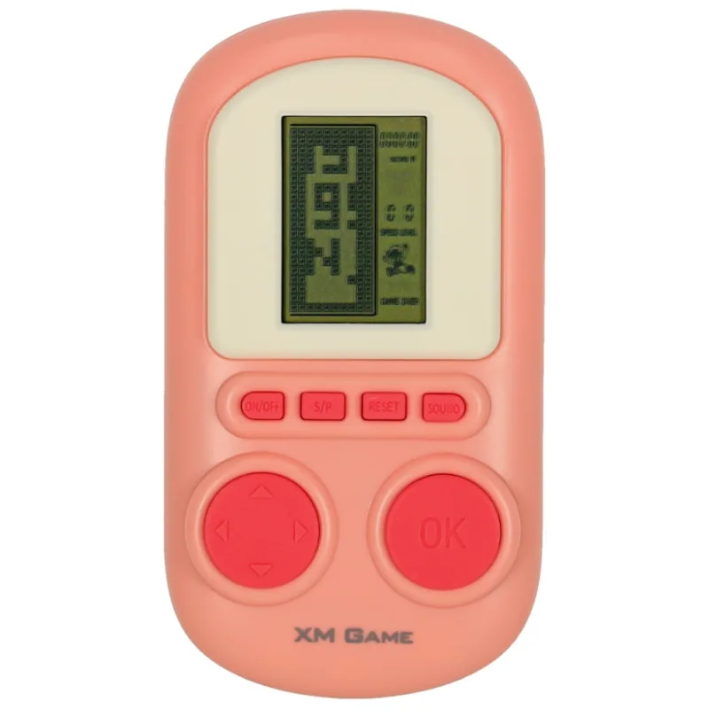 Elektroninis arkadinis žaidimas mini nešiojamas kišeninis tetris rožinis · 2