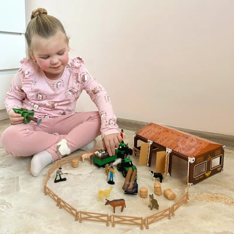 Ūkio figūrėlių XL rinkinys WOOPIE Mažasis ūkininkas · 2