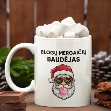 Standartinis puodelis „Blogų mergaičių baudėjas“