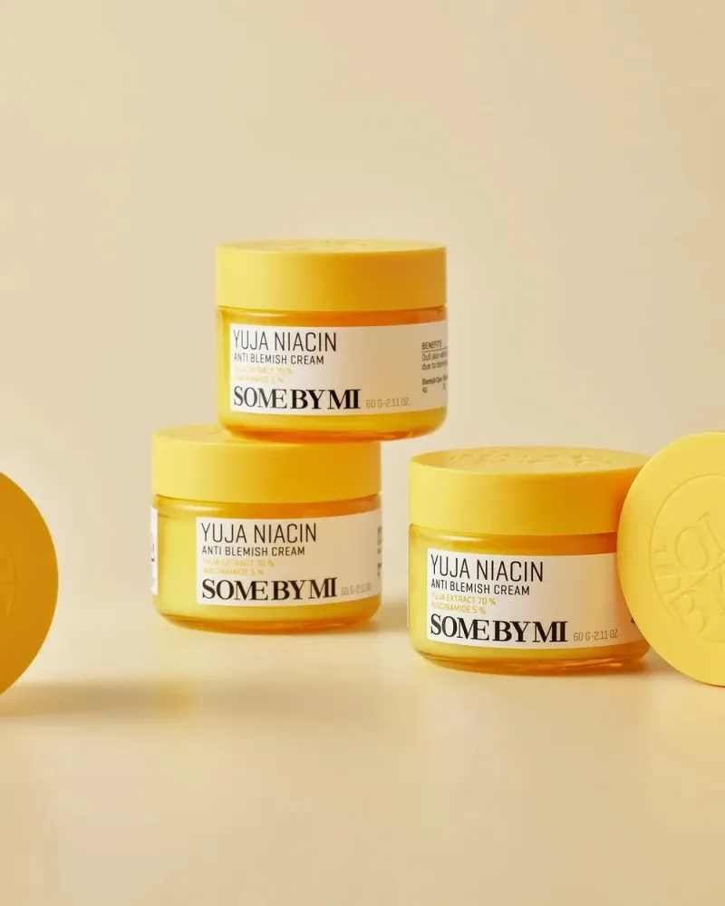 Some By Mi Yuja Niacin Anti Blemish Cream veido kremas – šviesinamasis veido kremas · 2