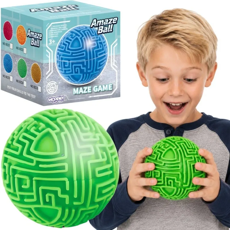 3D labirinto arkadinis žaidimas WOOPIE Amaze Ball, žalias · 1