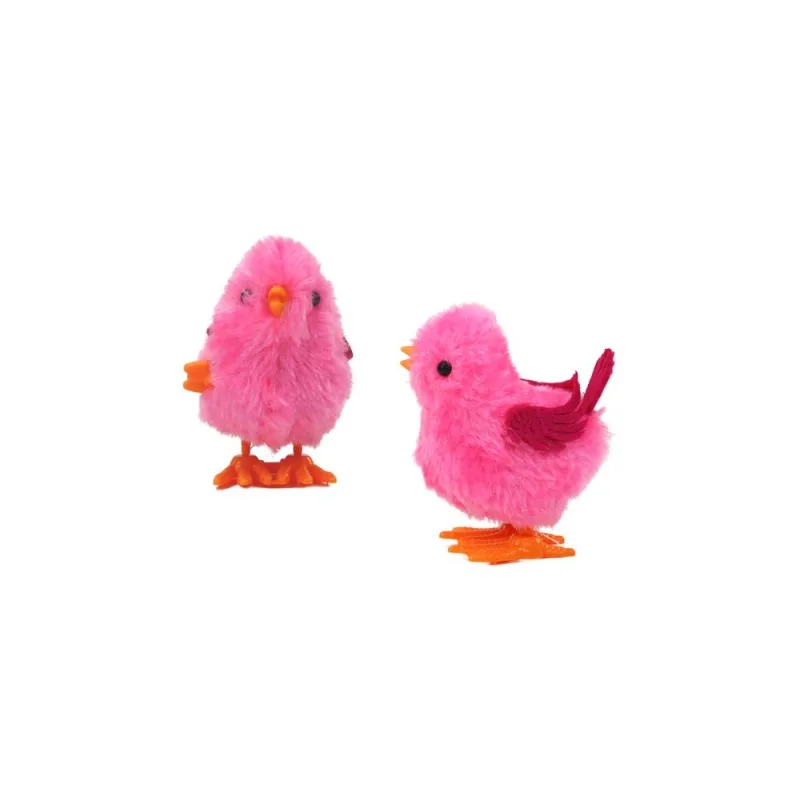 Šokinėjantis viščiukas "Jumping Chicken Toy Wind-Up" rožinis · 2