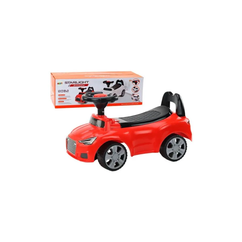 Stumdomas automobilis su atlošu QX-3396, klaksonas, dėtuvė, raudonas · 1