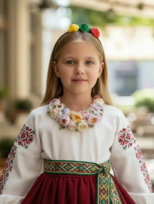 Lankelis su Lietuviškos trispalvės gėlėmis