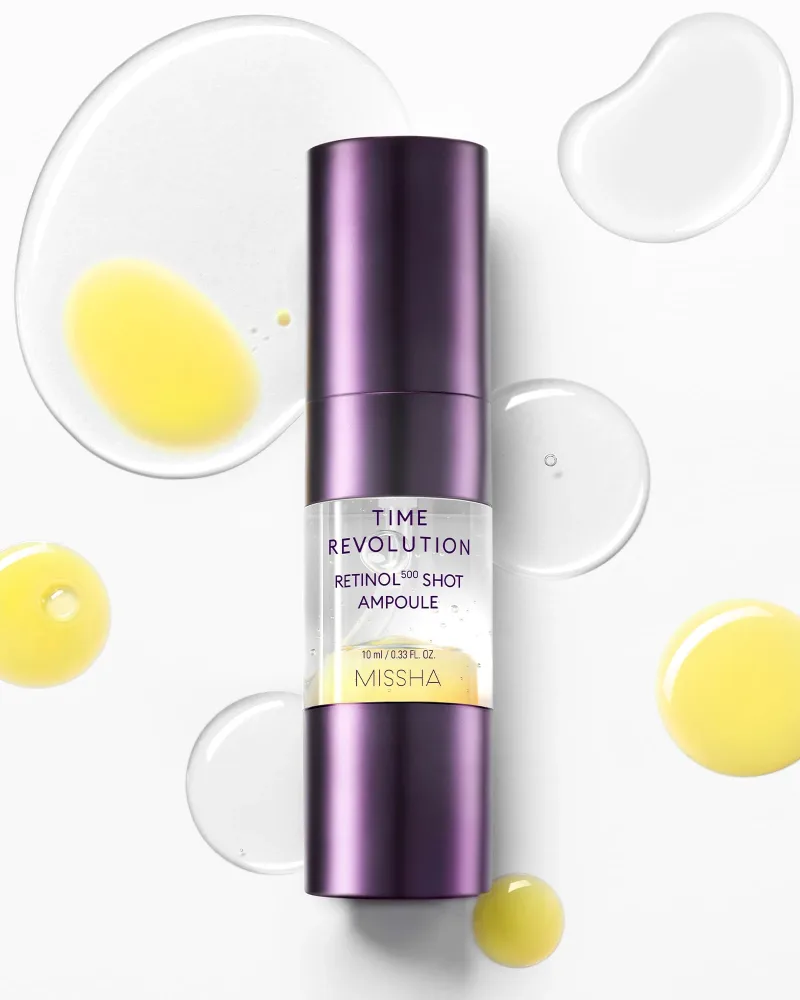 MISSHA Time Revolution Retinol 500 Shot Ampoule – veido serumas su retinoliu, 30 ml. · 3