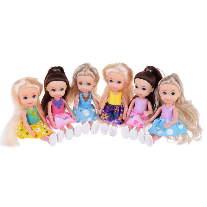 Mielos mini lėlytės žaidimui Lėlė 12 cm 6 vnt. ZA4755 · 3