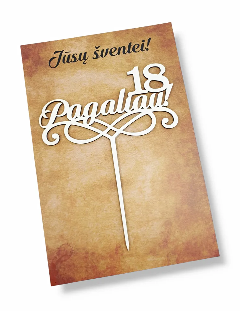Baltos spalvos smeigtukas-toperis „Pagaliau 18“