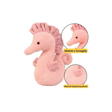 Pliušinis vandens arklys rožinis 25 cm pliušinis talismanas