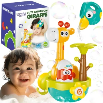 Vonios žaislas su siurbtuku-piltuvu WOOPIE BABY Žirafa