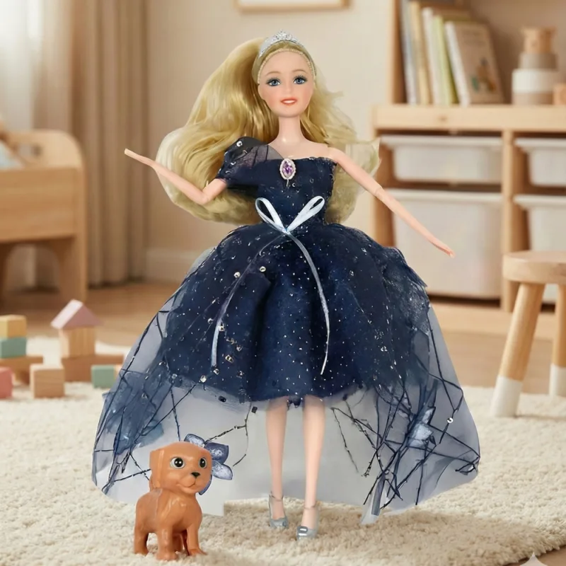 Lėlė Emi su karūna ir juoda suknele WOOPIE ROYAL · 3
