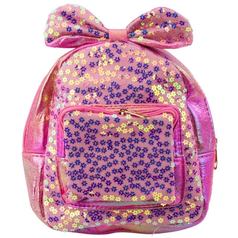 Vaikiška kuprinė su gėlėmis Cocard Pink 22cm 2.8L · 1
