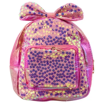 Vaikiška kuprinė su gėlėmis Cocard Pink 22cm 2.8L