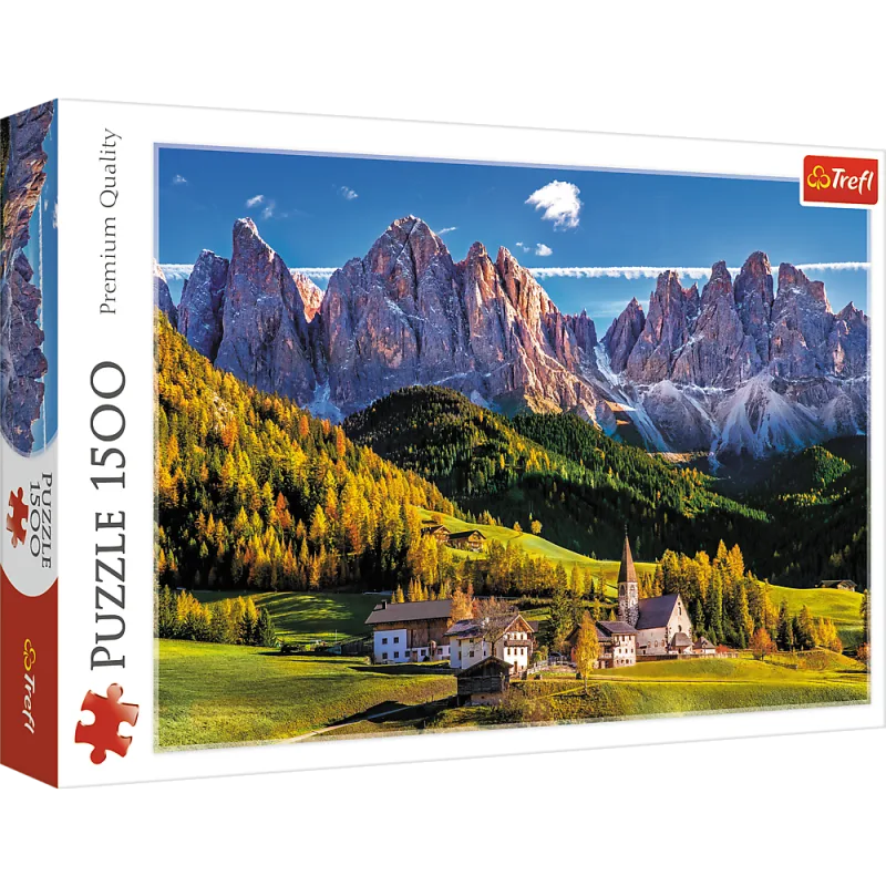 Dėlionė – 1500 – Val di Funes slėnis – Dolomitai – Italija – „Trefl“ 26163 · 1
