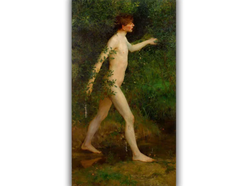 Reprodukcija „Miško mauduolis“, Henry Scott Tuke