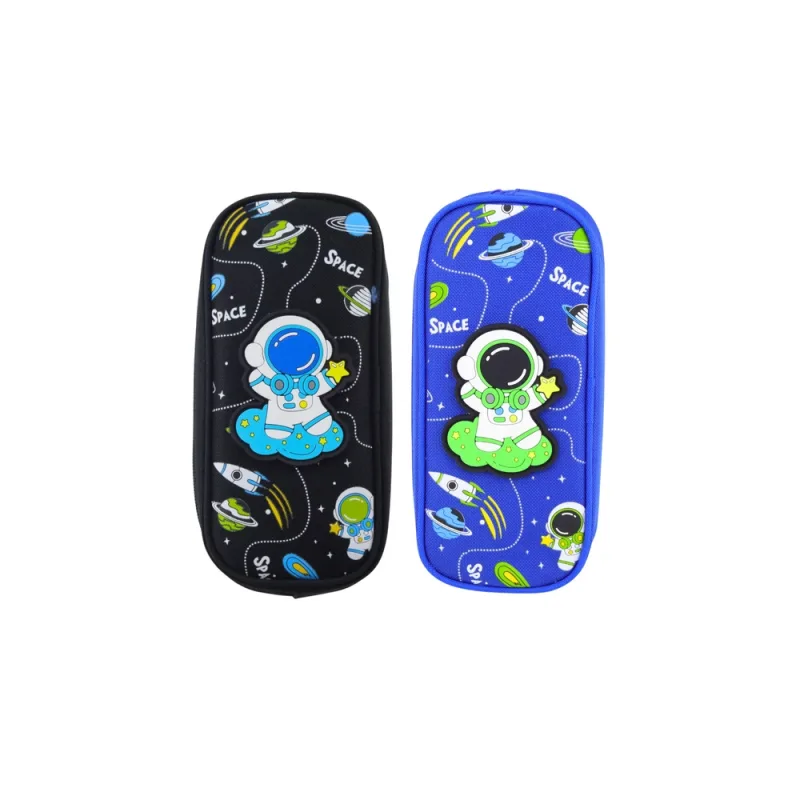Cosmic Cosmonaut mokyklinis penalas Dvi kišenės Juoda · 2