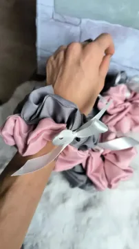 „Zero waste“ scrunchie plauku gumytės