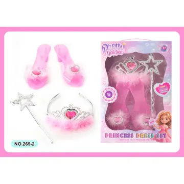 Princesės stiliaus rinkinys: bateliai ir vėrinys