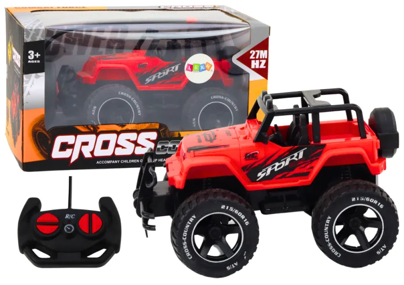RC bekelės automobilis 1:18 raudonas · 1