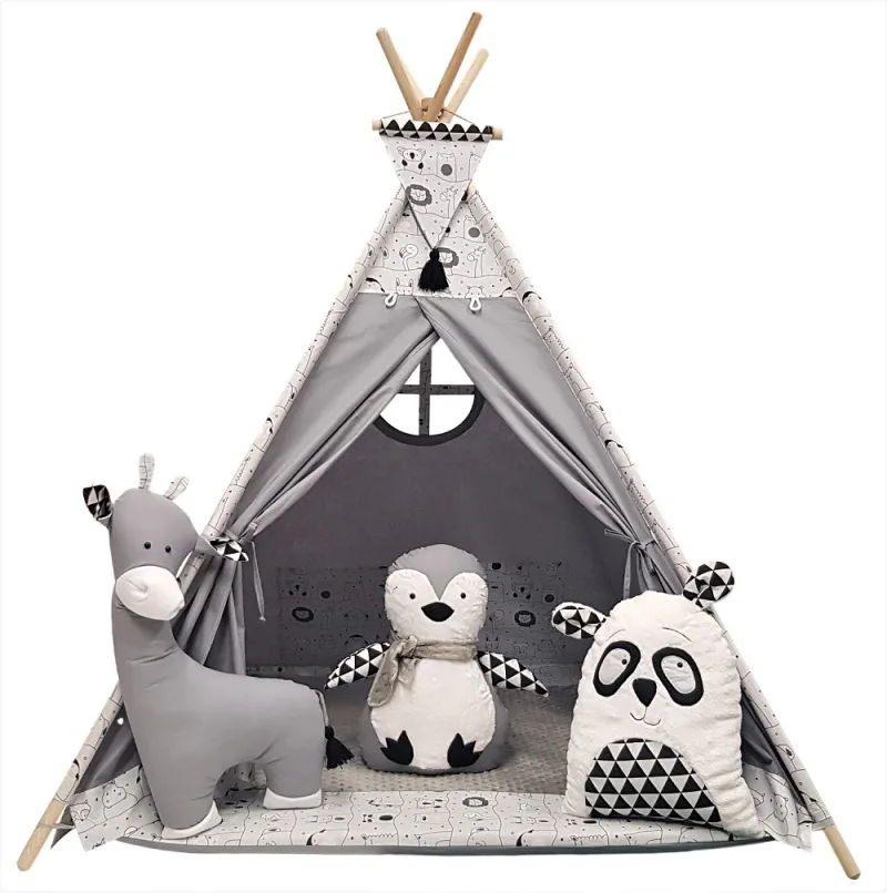 Vaikiška palapinė Tipi Gyvūnai · 1