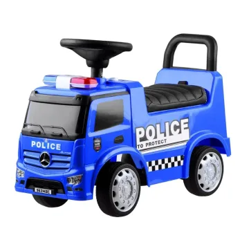 Mercedes POLICE važinėjantis žaislinis automobilis stūmikas ZA3690
