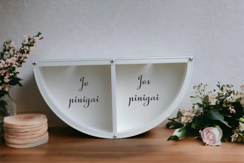 3D Taupyklė svarstyklės „Jo, Jos pinigai“