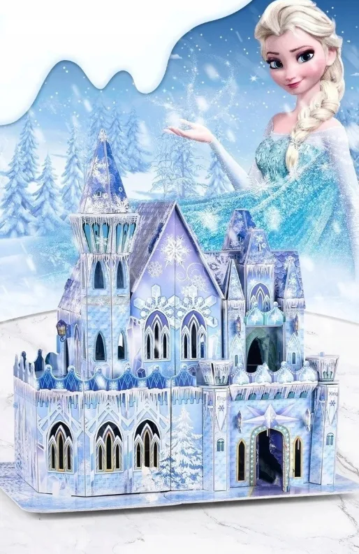 Frozen Dėlionė 3D Elzos pilies rūmai · 1