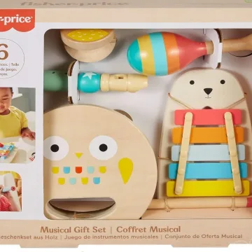 FISHER PRICE medinių muzikos žaislų rinkinys