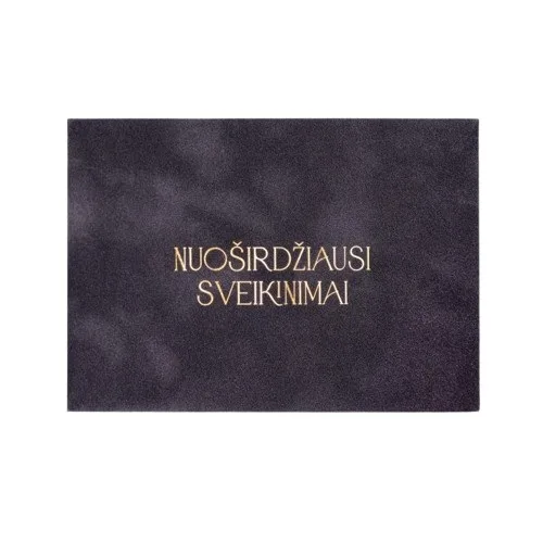 Vokelis pinigams "Nuoširdžiausi svekinimai" Prabangus pilkumas — 11.4 x 16.2 cm